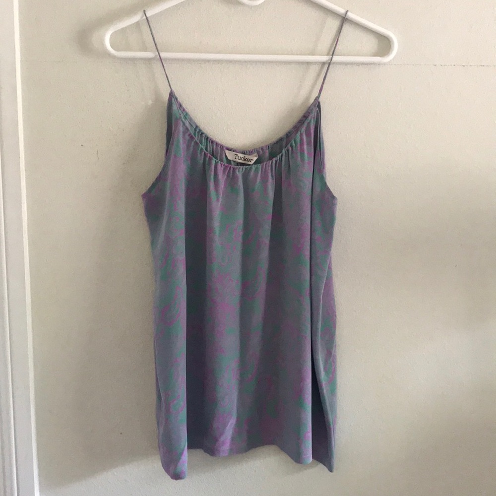 Tucker by Gaby Basora 100% Printed Silk Cami